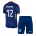 Maillot de foot Pays-Bas Jeremie Frimpong #12 Extérieur vêtements enfant Europe 2024 Manches Courtes (+ pantalon court)